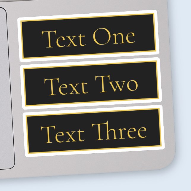 Classy Customisable Black & Faux Gold (Creator Uploaded)