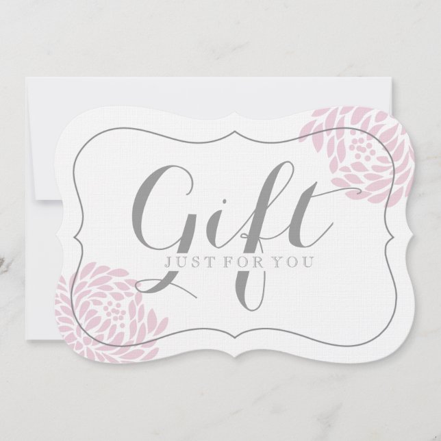 Classy Customisable Floral Gift Certificates (Front)