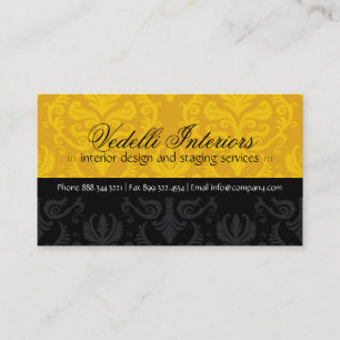 Classy Damask Designer Business Card