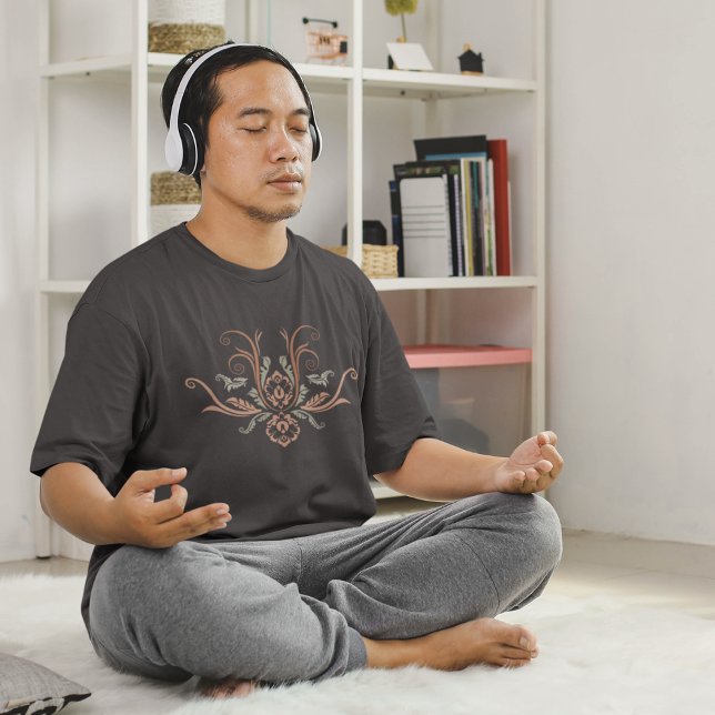 Classy Damask Geometric Flora With Branches  T-Shirt (Creator Uploaded)