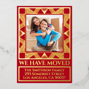 Classy Deco Chic Personalised Moving Announcement 