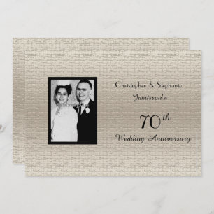 Classy Deluxe Wedding Anniversary Photo Invitation