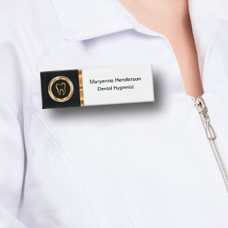 Classy Dental Office Hygienist Staff Name Tag