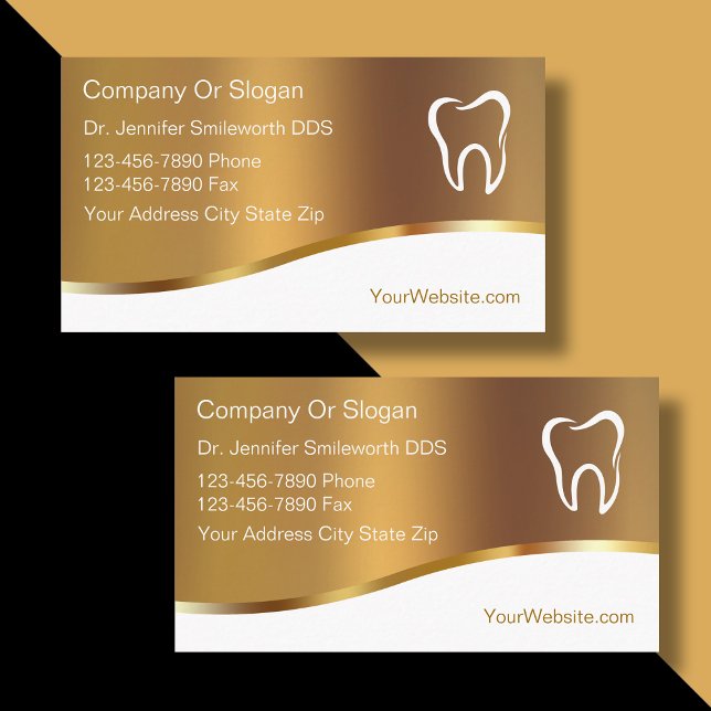 Classy Dentist Business Cards (Creator Uploaded)