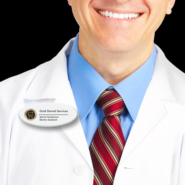 Classy Dentist Staff Name Tag (Creator Uploaded)