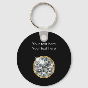 Classy Diamond Jewel Theme Key Ring