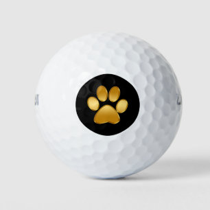 Classy Dog Paw Symbol Golf Balls