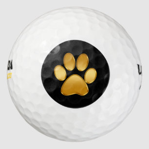 Classy Dog Paw Symbol Golf Balls