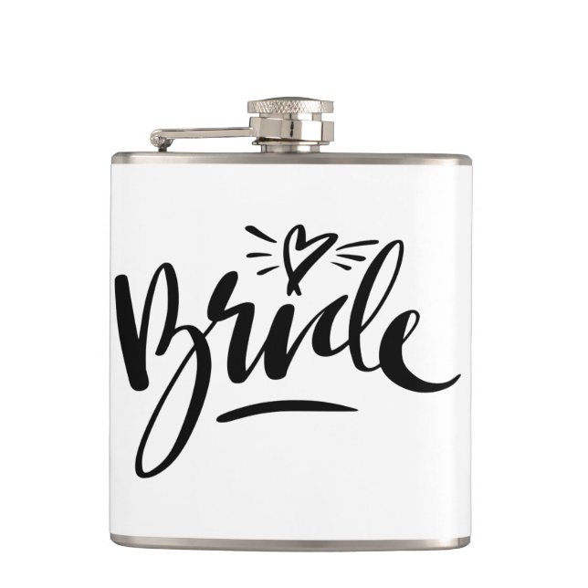 Classy drink flask gift idea for wedding bride (Front)