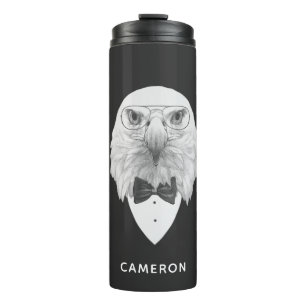 Classy Eagle Portrait   Add Your Name Thermal Tumbler