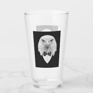 Classy Eagle Portrait Glass