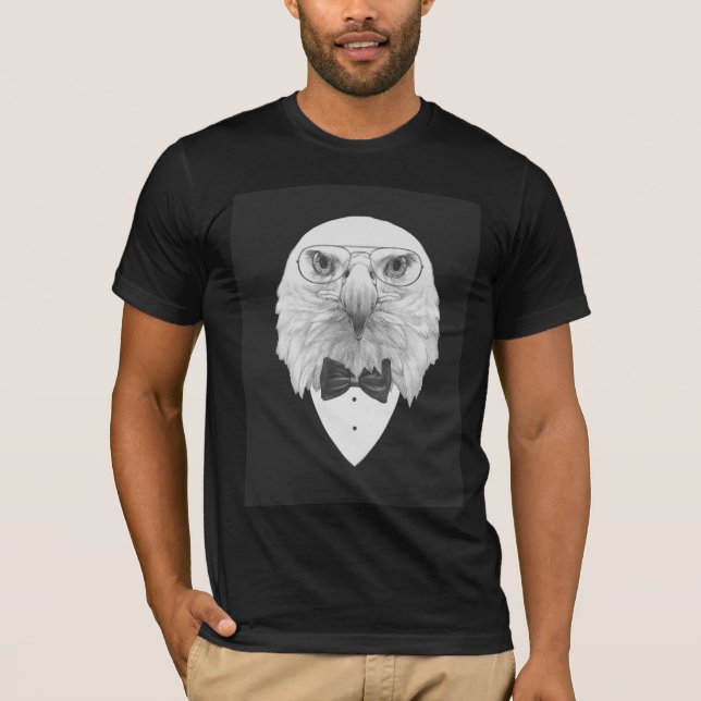 Classy Eagle Portrait T-Shirt (Front)