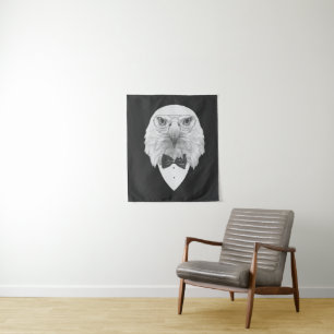 Classy Eagle Portrait Tapestry