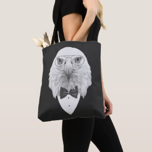 Classy Eagle Portrait Tote Bag