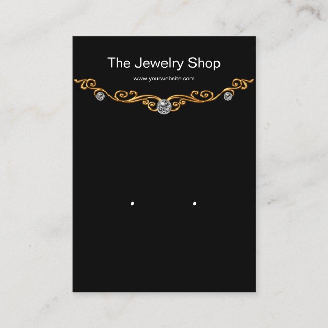 Classy Earring Jewellery Display Cards (Front)