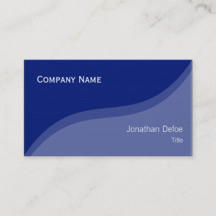 Classy Elegant Blue Professional Business Card