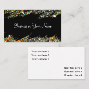 Classy Elegant Crystal Bling Business Cards