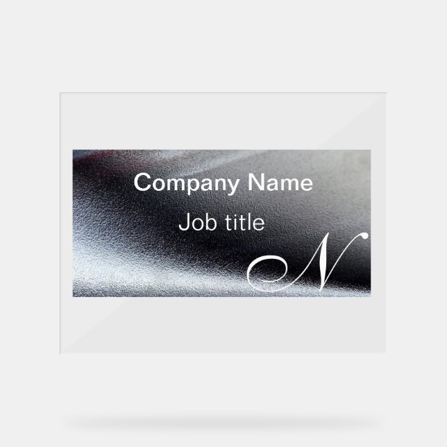  Classy Elegant Custom Name Acrylic Sign (Front)