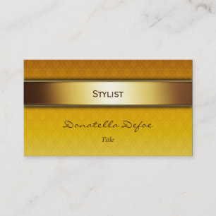 Classy Elegant Damask Professional Business Card