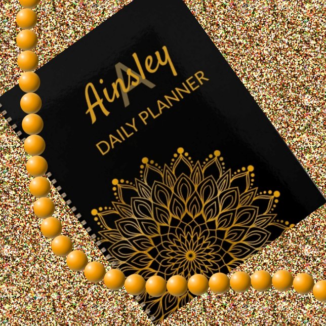 Classy elegant floral customised name mandala planner (Creator Uploaded)