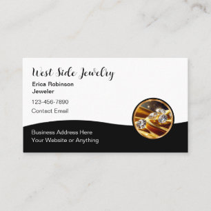 Classy Elegant Jewellery Business Cards