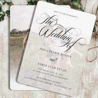 Classy Elegant Photo Overlay QR Code Wedding