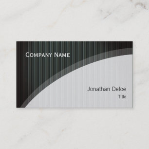 Classy Elegant Professional   Dark strippes Business Card