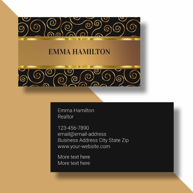 Classy Elegant Realtor Business Profile Cards (Creator Uploaded)