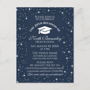 Classy, Elegant School Reunion Design Invitation Postcard