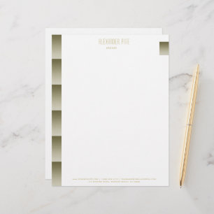 Classy Elegant Simple Gold Professional Business Custom Letterhead