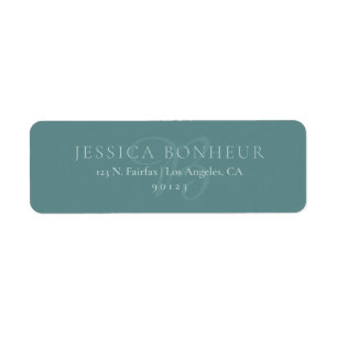 Classy Elegant Teals Return Address Label