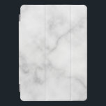 Classy Elegant White Marble Pattern iPad Pro Cover<br><div class="desc">Add a touch of unique style with this Classy Elegant White Marble Pattern iPad Smart Cover.</div>