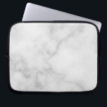 Classy Elegant White Marble Pattern Laptop Sleeve<br><div class="desc">Add a touch of unique style with this Classy Elegant White Marble Pattern Laptop Sleeve.</div>