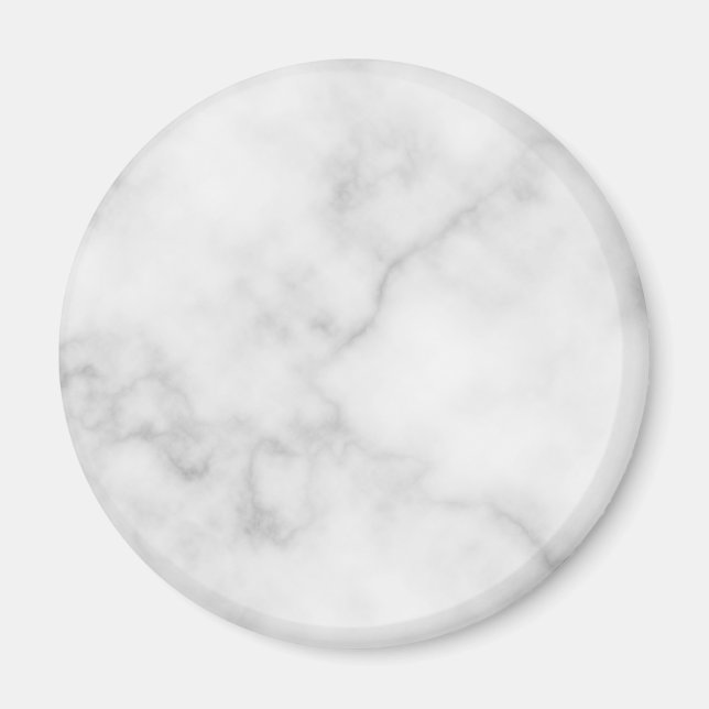 Classy Elegant White Marble Pattern Magnet (Front)