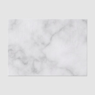 Classy Elegant White Marble Pattern Tissue Paper