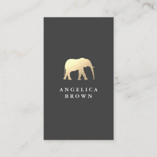 Classy Elephant Logo Business Card