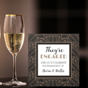 Classy! Engagement party flat Invitation