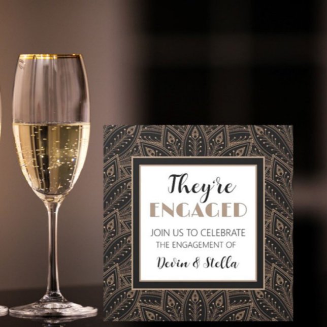 Classy! Engagement party flat  Invitation (Creator Uploaded)