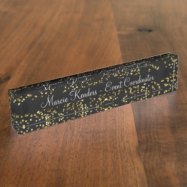 Classy Event Coordinator Desk Plaque Nameplate (Side)