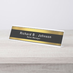 Classy Executive Gift Boss Desk Name Plate