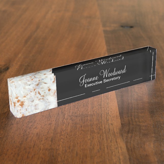 Classy Executive Secretary Nameplate (Side)