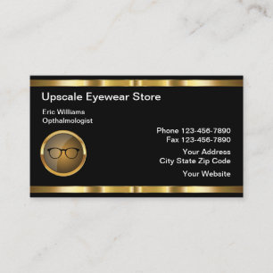 Classy Eyewear Optometry Business Cards