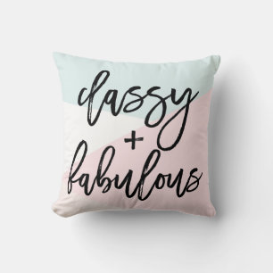Classy & Fabulous Modern Triangles Pattern Pillow