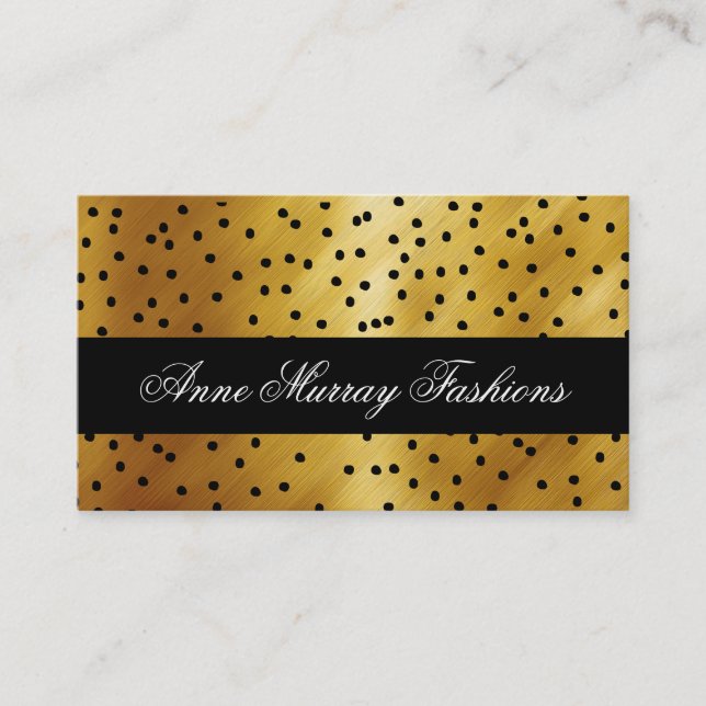 Classy Fashion Two Side Businesscards Business Card (Front)