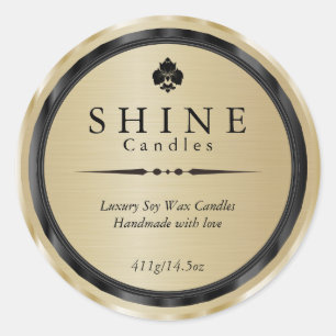 Classy Faux Gold  and Black Labels