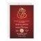 Classy Faux Gold Foil Ganesha/Indian Red Wedding