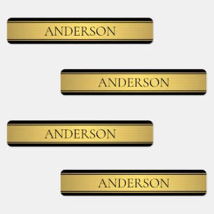 Classy Faux Gold Stripe & Black Background or DIY