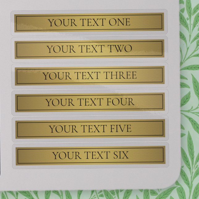 Classy Faux Gold with Black Text (Creator Uploaded)