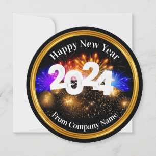 Classy Festive Budget Business New Years Cards