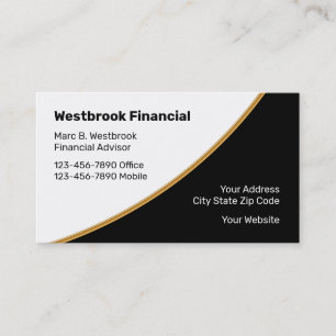 Classy Financial Services Business Card